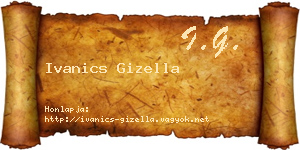 Ivanics Gizella névjegykártya